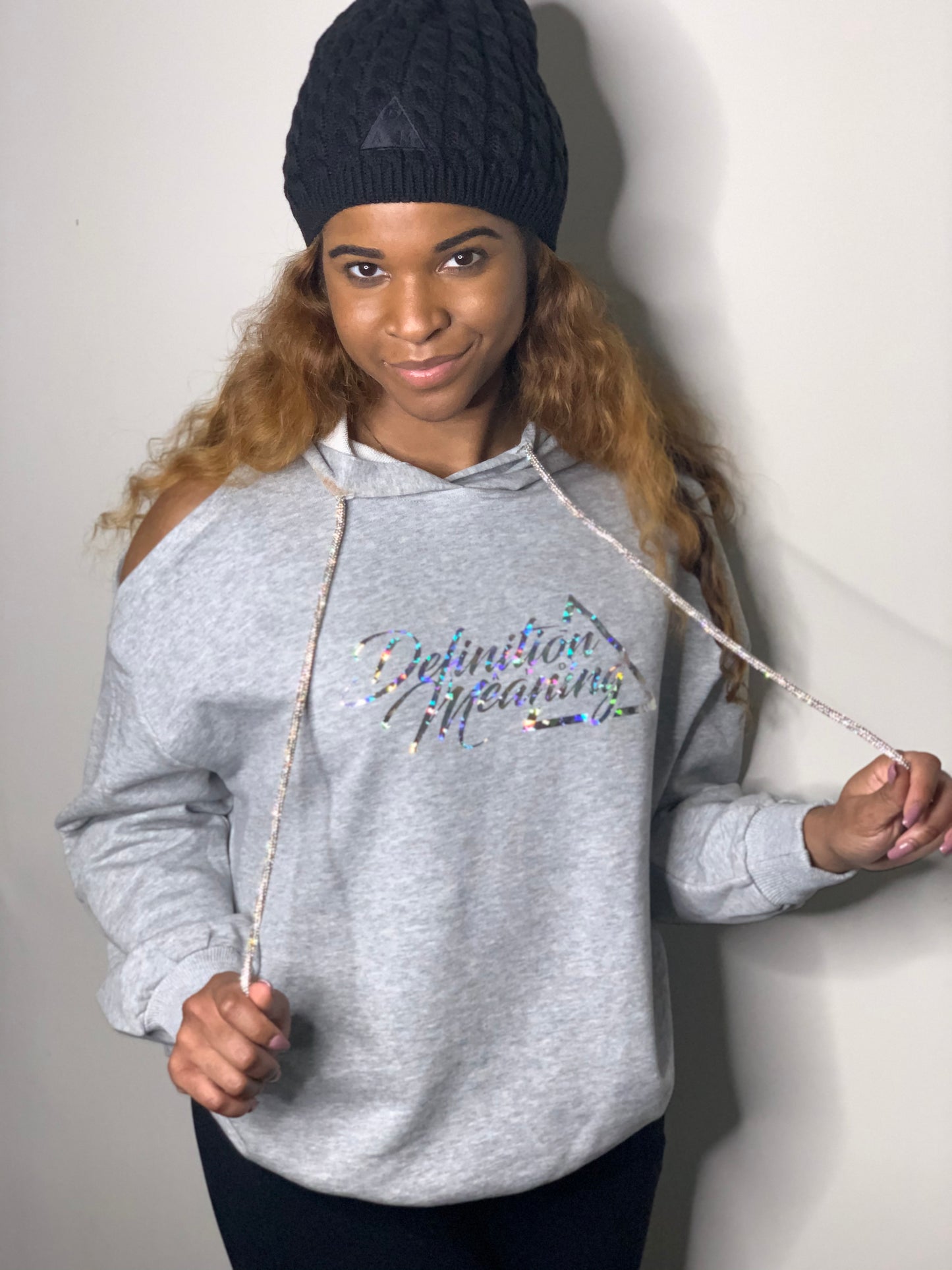 DAM Grey Sparkle Hoodie