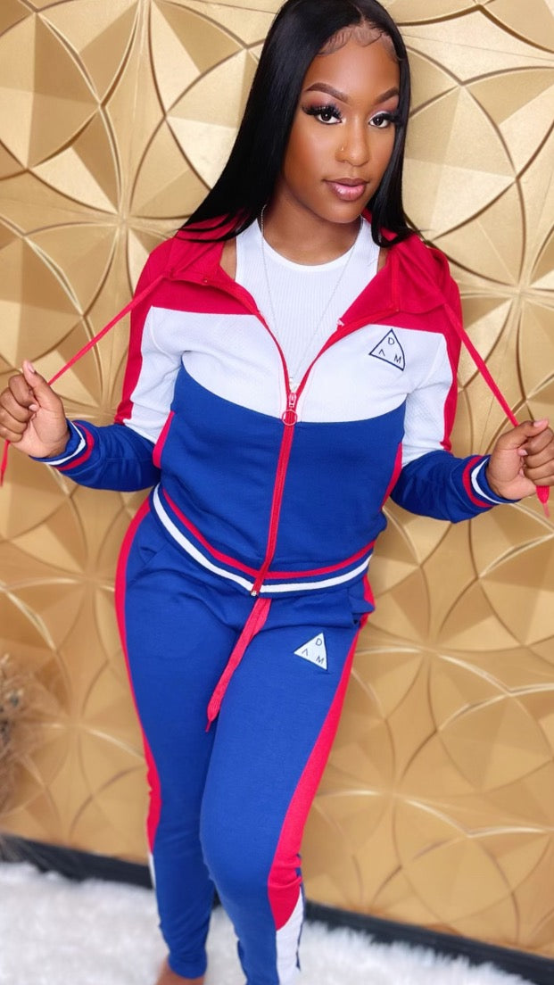 RED WHITE BLUE JOGGER