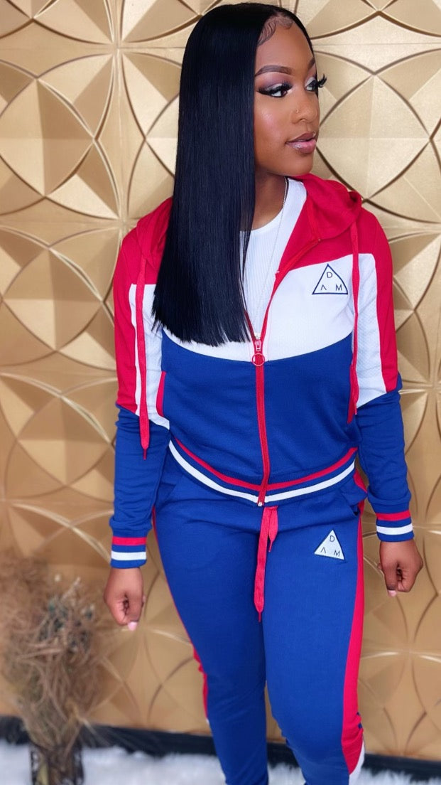 RED WHITE BLUE JOGGER