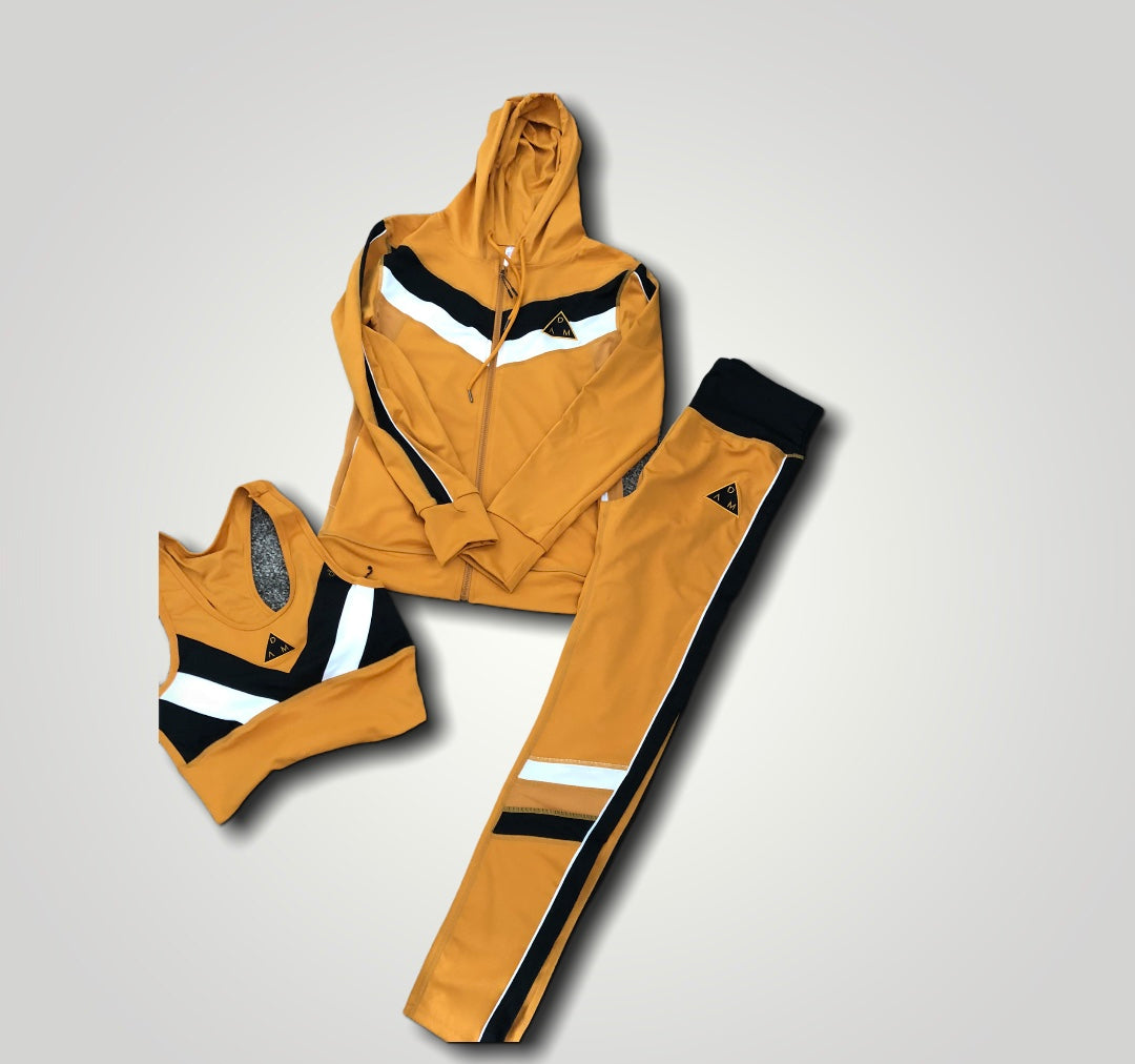 3 Piece Mustard Legging Set